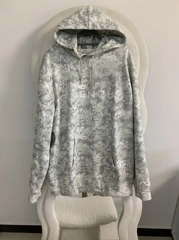 Givenchy Givenchy Multicolor Cotton Hooded Sweatshirt for Men 0089 Size US XL / EU 56 / 4 - 2 Thumbnail