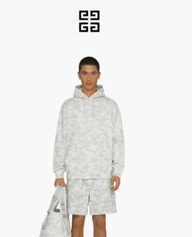 Givenchy Givenchy Multicolor Cotton Hooded Sweatshirt for Men 0089 Size US XL / EU 56 / 4 - 7 Thumbnail