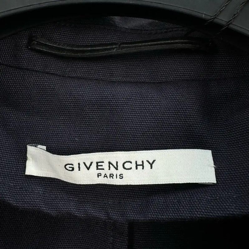 Givenchy Givenchy Long Navy Cotton Overshirt 0089 Size US M / EU 48-50 / 2 - 5 Thumbnail