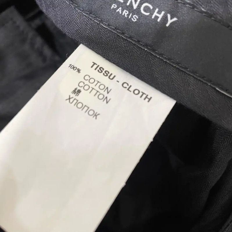 Givenchy Givenchy Black Cotton Casual Pants for Men 0089 Size US 36 / EU 52 - 4 Thumbnail