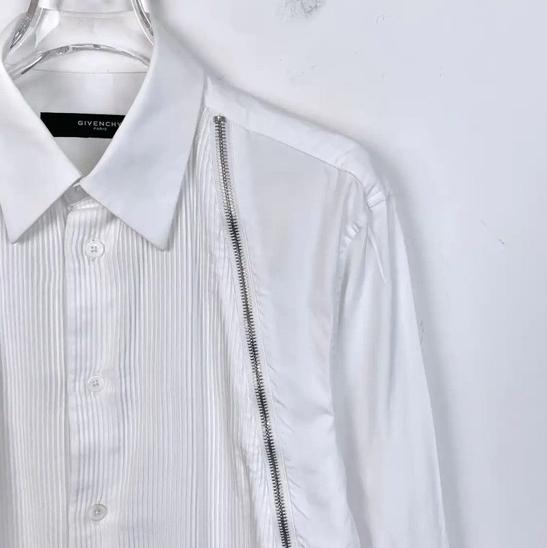 Givenchy Givenchy White Cotton Long Sleeve Shirt 0089 Size US M / EU 48-50 / 2 - 3 Thumbnail