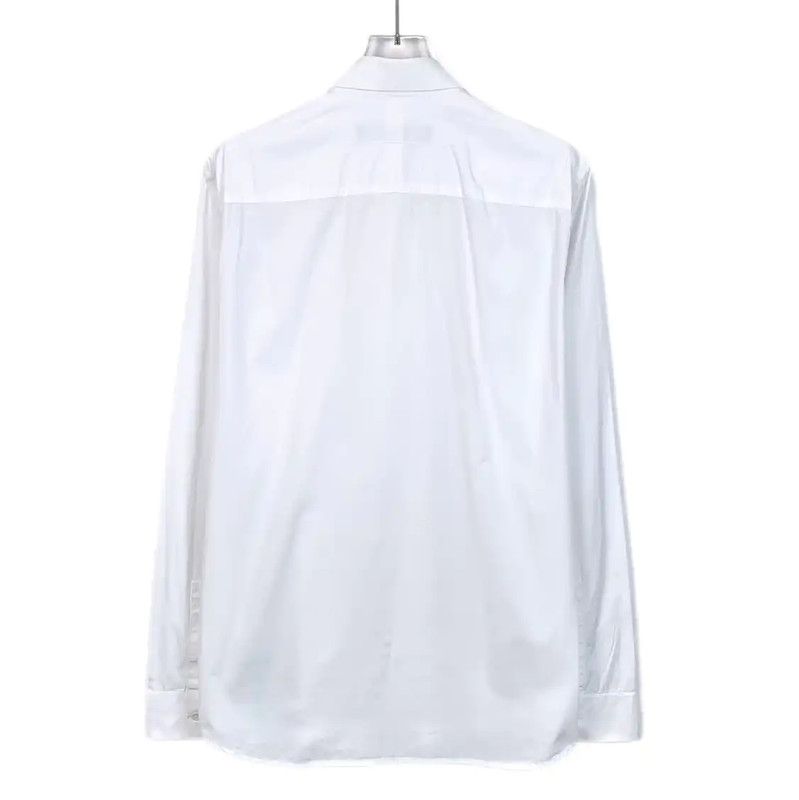 Givenchy Givenchy White Cotton Long Sleeve Shirt 0089 Size US M / EU 48-50 / 2 - 2 Thumbnail