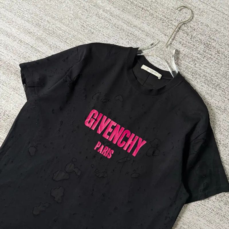 Givenchy Givenchy Black Cotton Graphic Short Sleeve T-Shirt 0089 Size US M / EU 48-50 / 2 - 4 Thumbnail