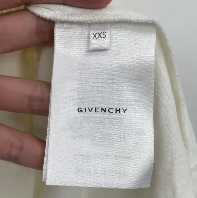 Givenchy Givenchy Casual White Cotton Short Sleeve T-Shirt 0089 Size US XXS / EU 40 - 4 Thumbnail