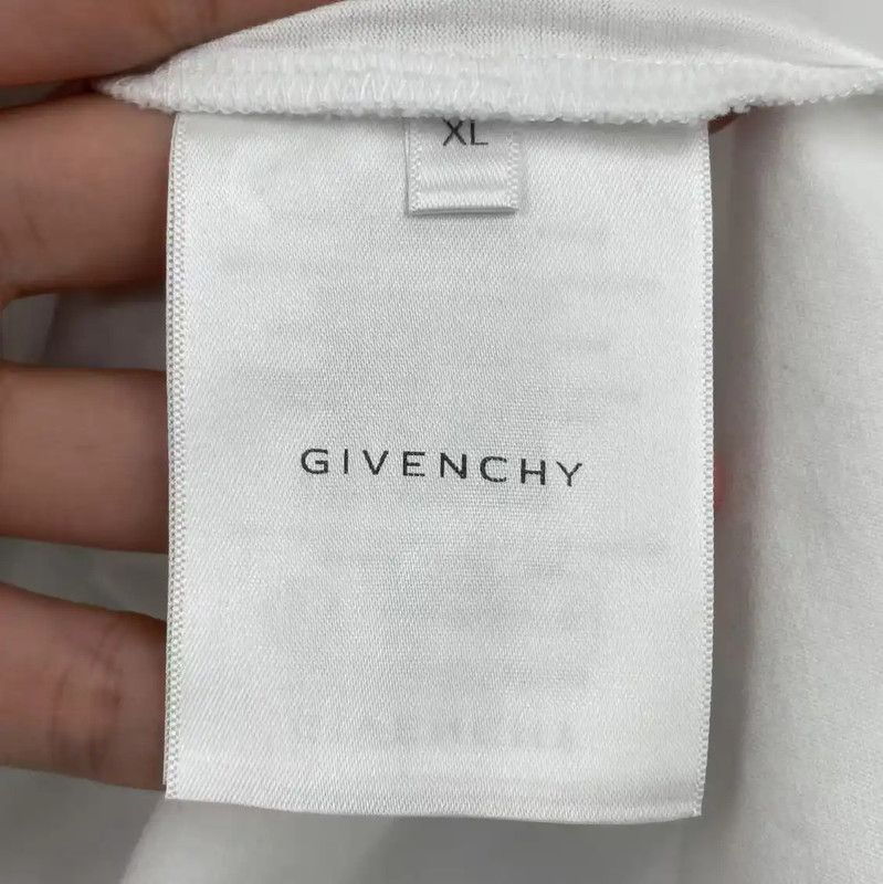 Givenchy Givenchy Summer White Cotton Short Sleeve T-Shirt 0089 Size US XL / EU 56 / 4 - 4 Thumbnail