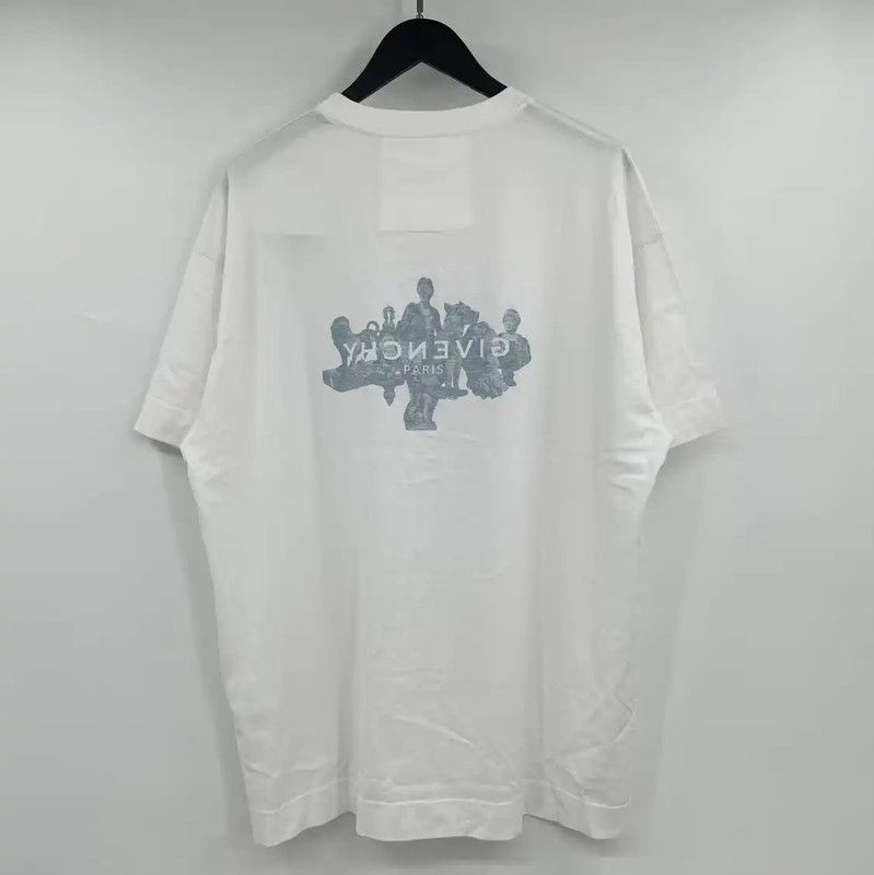 Givenchy Givenchy Summer White Cotton Short Sleeve T-Shirt 0089 Size US XL / EU 56 / 4 - 2 Thumbnail