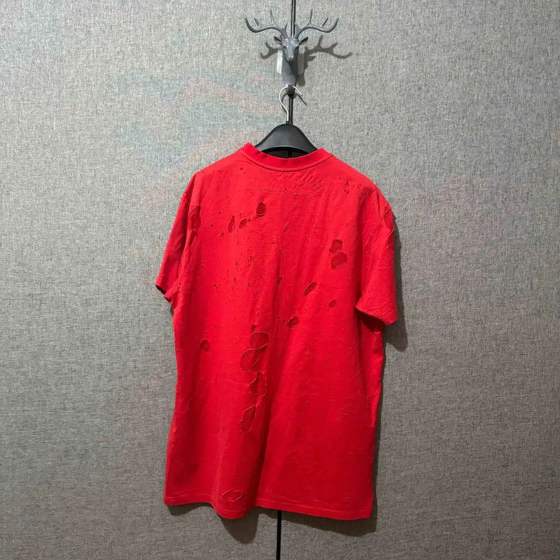 Givenchy Givenchy Red Cotton Embroidered Logo T-Shirt 0089 Size US S / EU 44-46 / 1 - 2 Thumbnail