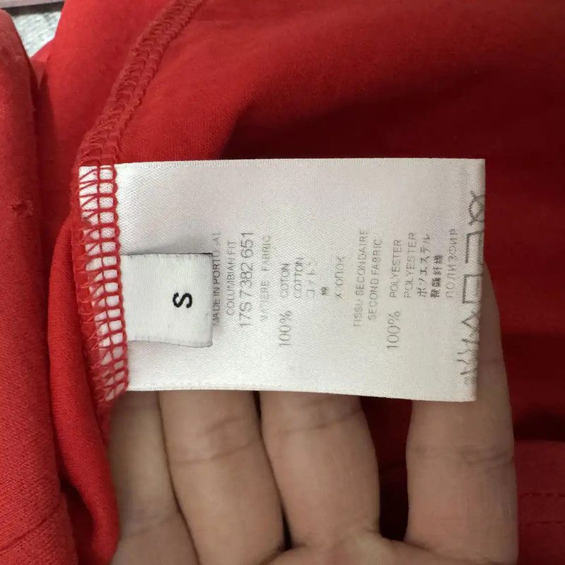 Givenchy Givenchy Red Cotton Embroidered Logo T-Shirt 0089 Size US S / EU 44-46 / 1 - 4 Thumbnail