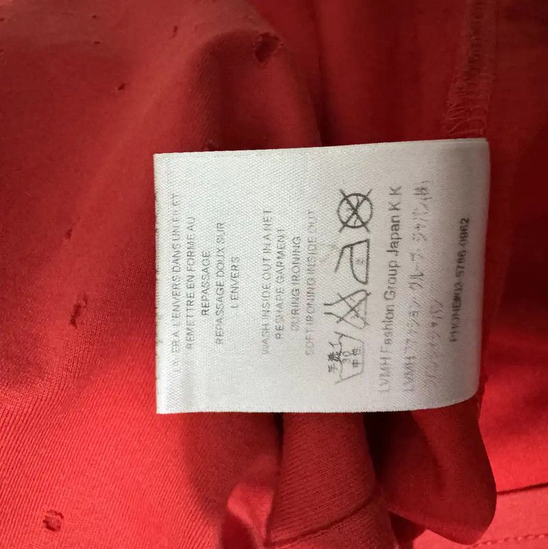 Givenchy Givenchy Red Cotton Embroidered Logo T-Shirt 0089 Size US S / EU 44-46 / 1 - 5 Thumbnail