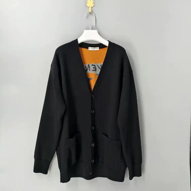 Givenchy Givenchy Black Cotton Men's Cardigan 0089 Size US S / EU 44-46 / 1 - 2 Thumbnail