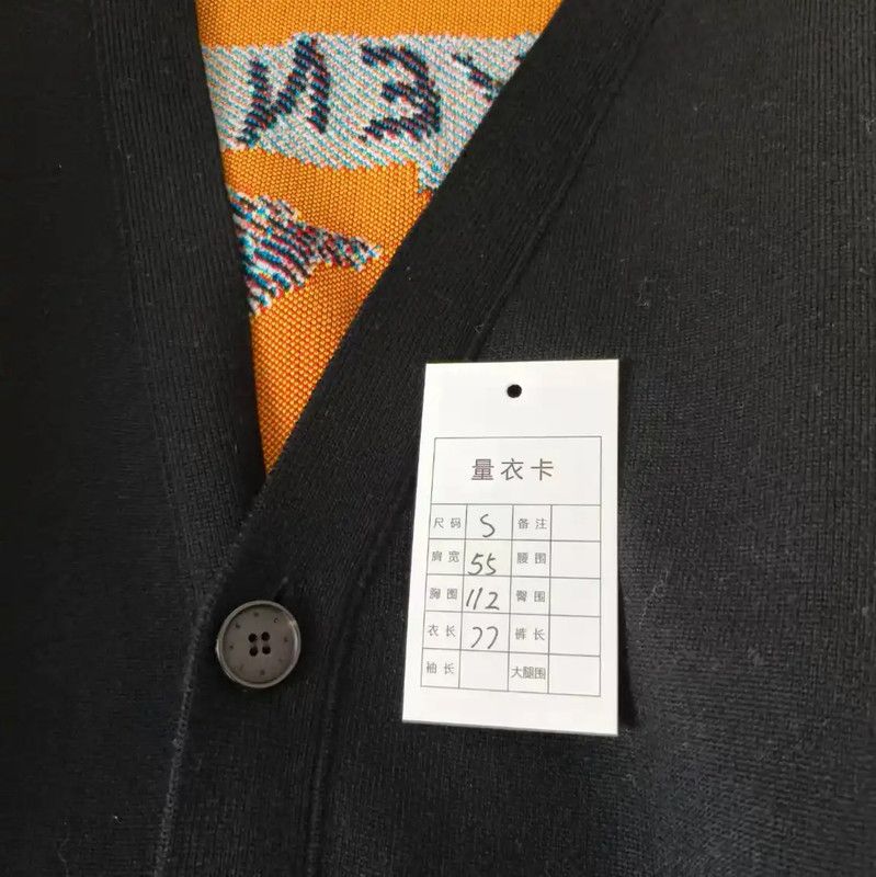 Givenchy Givenchy Black Cotton Men's Cardigan 0089 Size US S / EU 44-46 / 1 - 6 Thumbnail