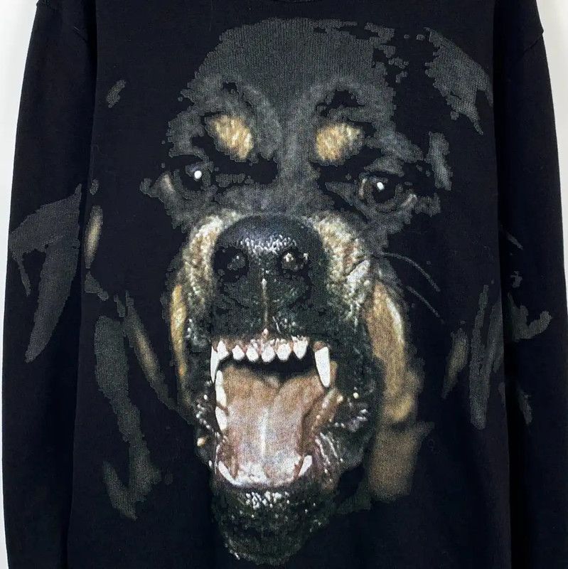 Givenchy Givenchy Black Cotton Men's Sweatshirt 0089 Size US L / EU 52-54 / 3 - 4 Thumbnail