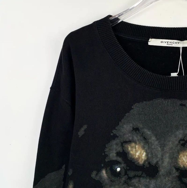 Givenchy Givenchy Black Cotton Men's Sweatshirt 0089 Size US L / EU 52-54 / 3 - 3 Thumbnail