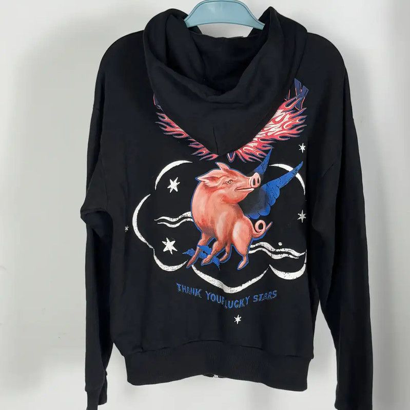 Givenchy Givenchy Black Cotton Zip-Up Hoodie 0089 Size US S / EU 44-46 / 1 - 2 Thumbnail