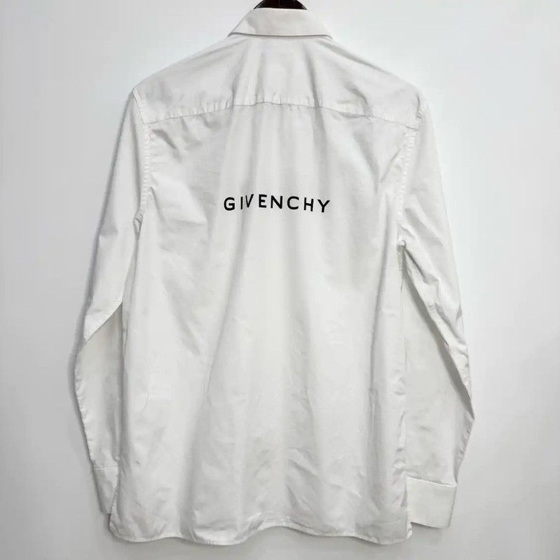 Givenchy Givenchy Summer White Cotton Long Sleeve Shirt 0089 Size US M / EU 48-50 / 2 - 2 Thumbnail