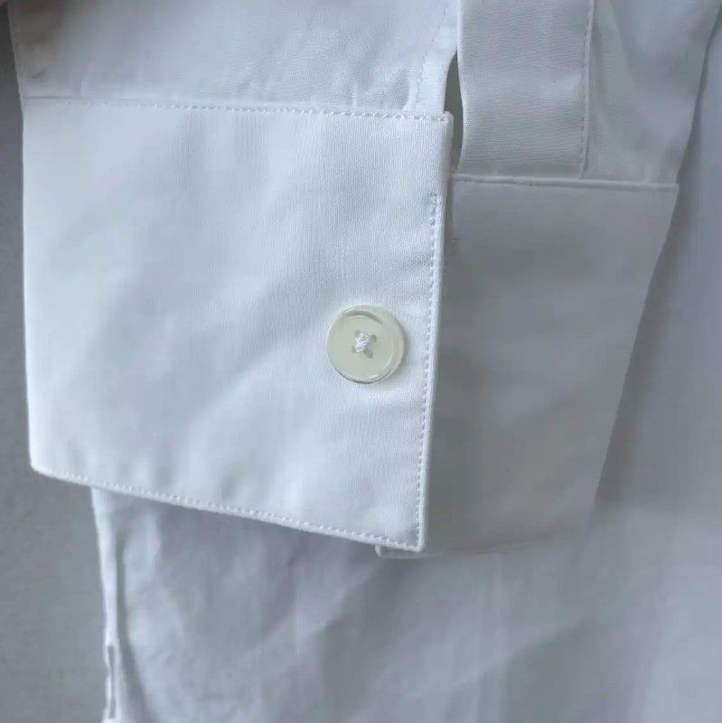 Givenchy Givenchy White Men's Shirt with Unique Details 0089 Size US M / EU 48-50 / 2 - 6 Thumbnail