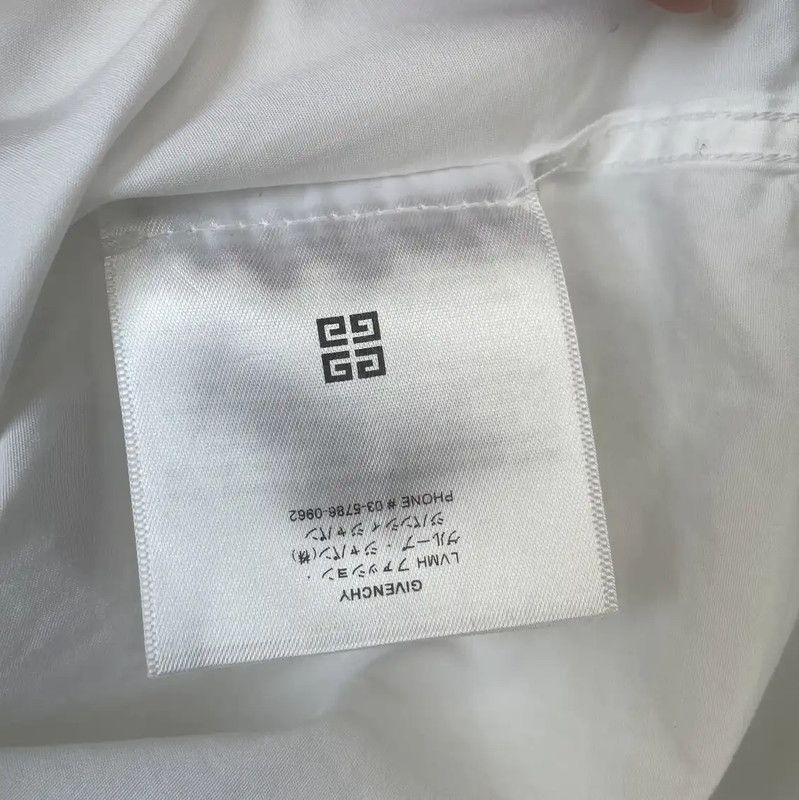 Givenchy Givenchy White Men's Shirt with Unique Details 0089 Size US M / EU 48-50 / 2 - 5 Thumbnail
