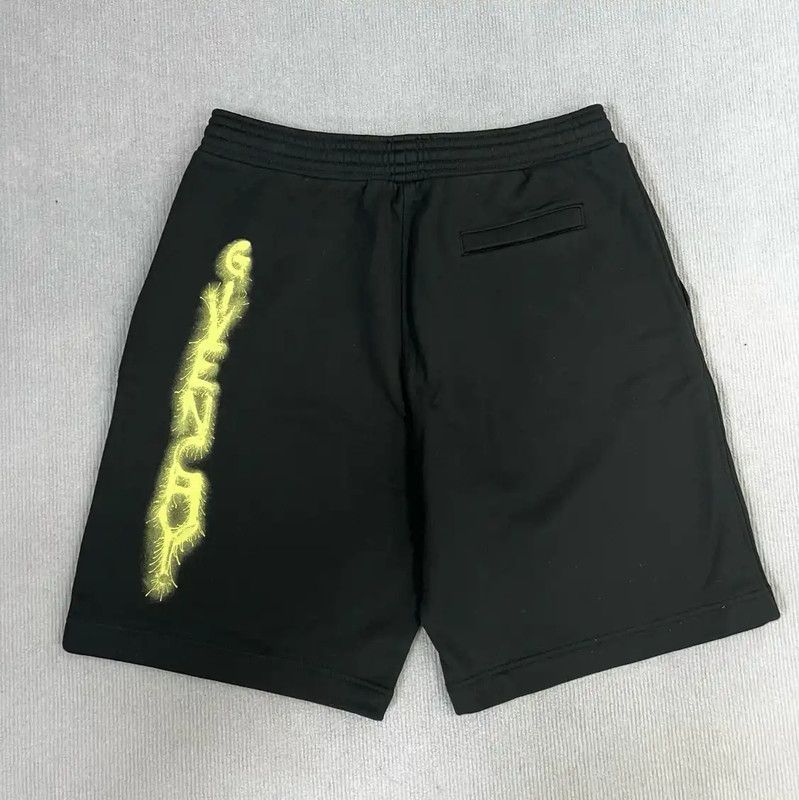 Givenchy Givenchy Men's Summer Black Cotton Logo Shorts 0089 Size US 34 / EU 50 - 5 Thumbnail