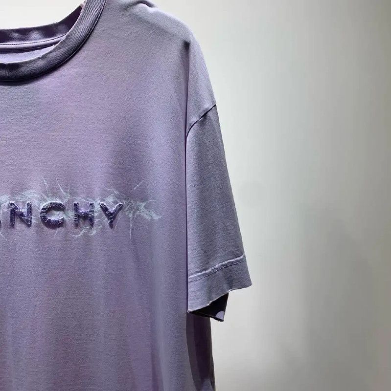 Givenchy Givenchy Purple Cotton T-Shirt for Men 0089 Size US XL / EU 56 / 4 - 6 Thumbnail
