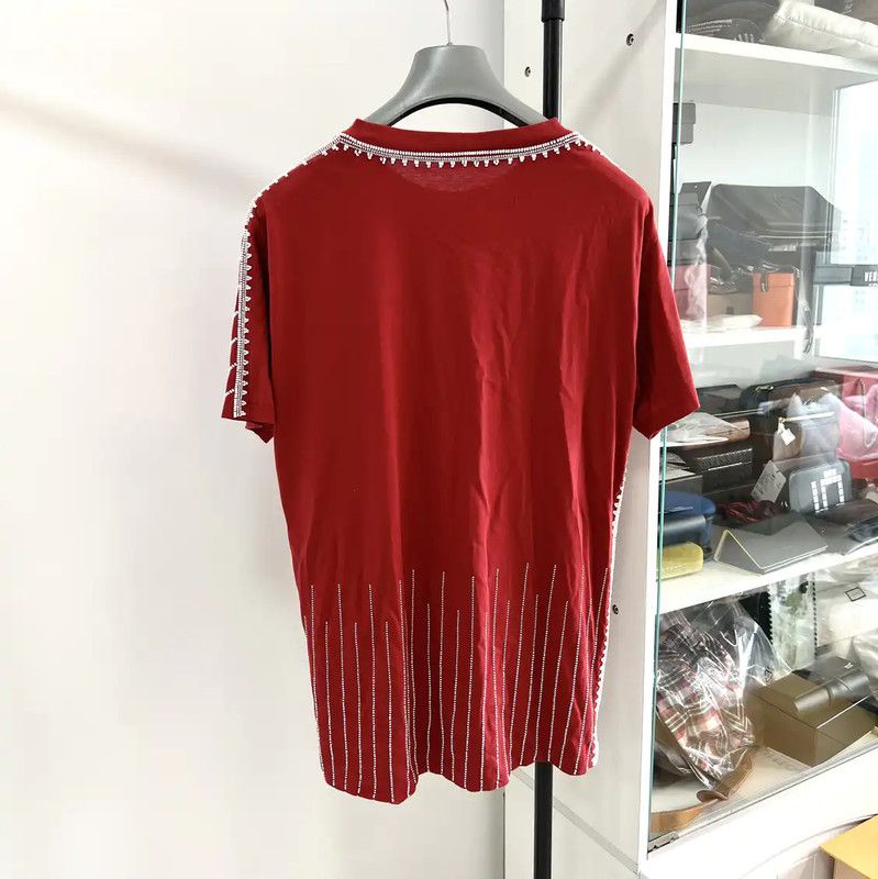 Valentino Valentino Red Cotton Short Sleeve T-Shirt 0089 Size US S / EU 44-46 / 1 - 9 Thumbnail