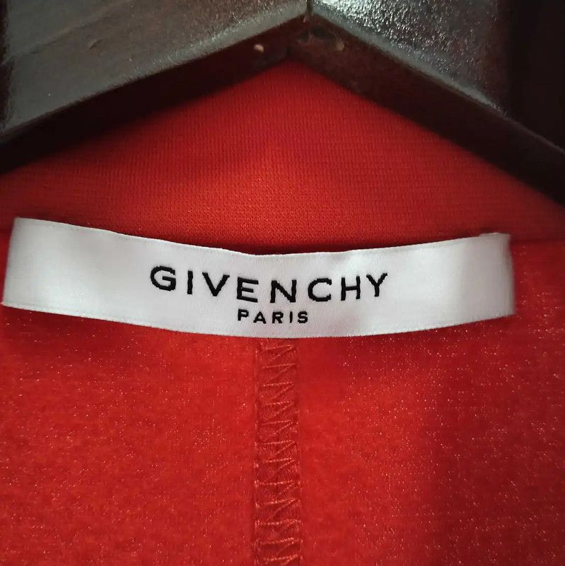 Givenchy Givenchy Red Cotton Men's Zip Jacket 0089 Size US M / EU 48-50 / 2 - 3 Thumbnail