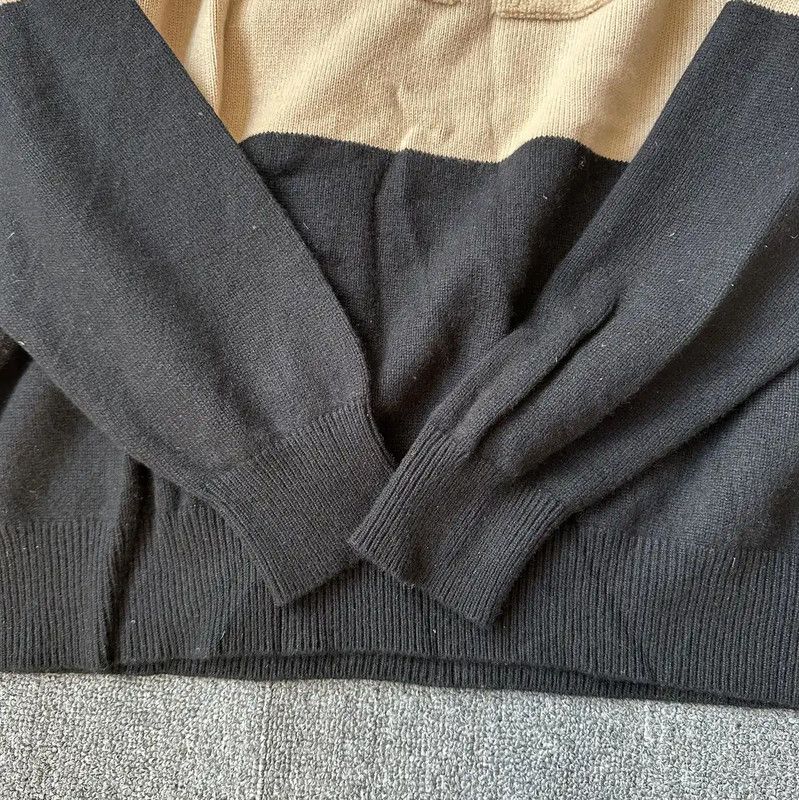 Givenchy Givenchy Black and Beige Cashmere Sweatshirt for Men 0089 Size US L / EU 52-54 / 3 - 4 Thumbnail