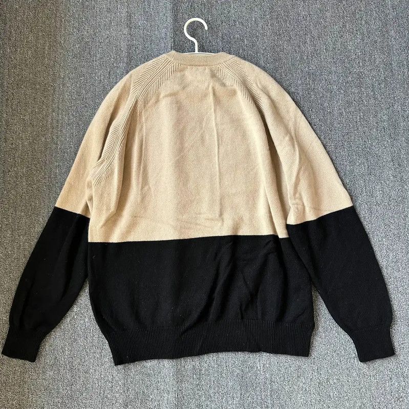 Givenchy Givenchy Black and Beige Cashmere Sweatshirt for Men 0089 Size US L / EU 52-54 / 3 - 2 Thumbnail