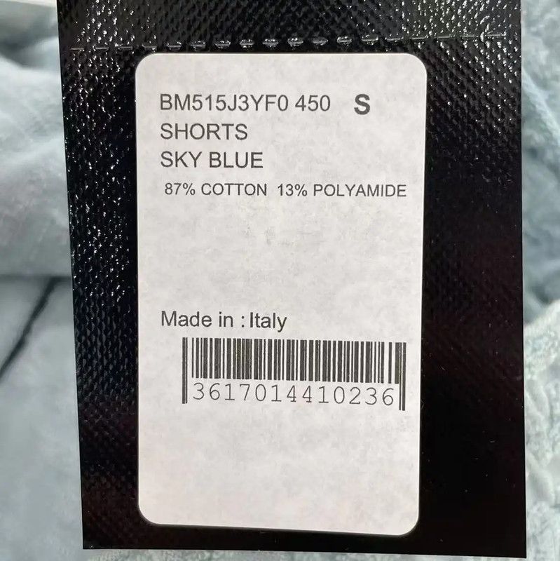 Givenchy Givenchy Summer Blue Cotton Men's Shorts 0089 Size US 27 - 7 Thumbnail