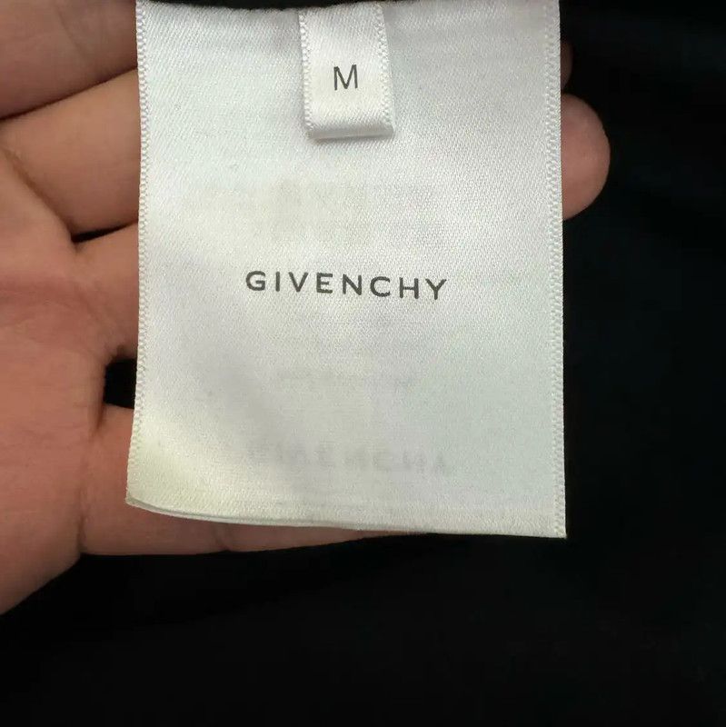 Givenchy Givenchy Black Cotton Logo T-Shirt 0089 Size US M / EU 48-50 / 2 - 4 Thumbnail