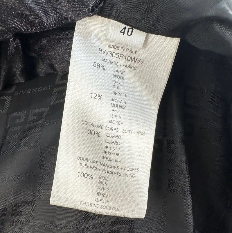 Givenchy Givenchy Gray Wool Men's Oversized Coat 0089 Size US L / EU 52-54 / 3 - 5 Thumbnail