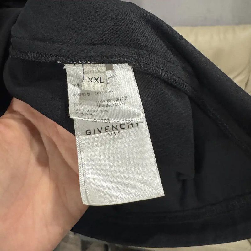 Givenchy Givenchy Black Cotton Oversized T-Shirt 0089 Size US XXL / EU 58 / 5 - 5 Thumbnail
