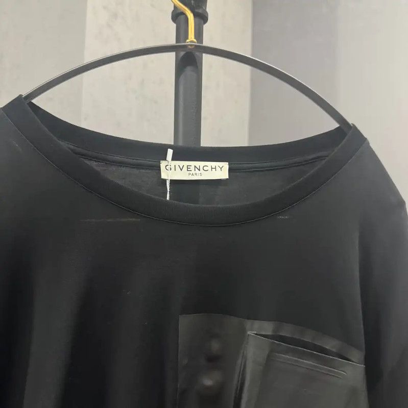 Givenchy Givenchy Black Cotton Oversized T-Shirt 0089 Size US XXL / EU 58 / 5 - 4 Thumbnail
