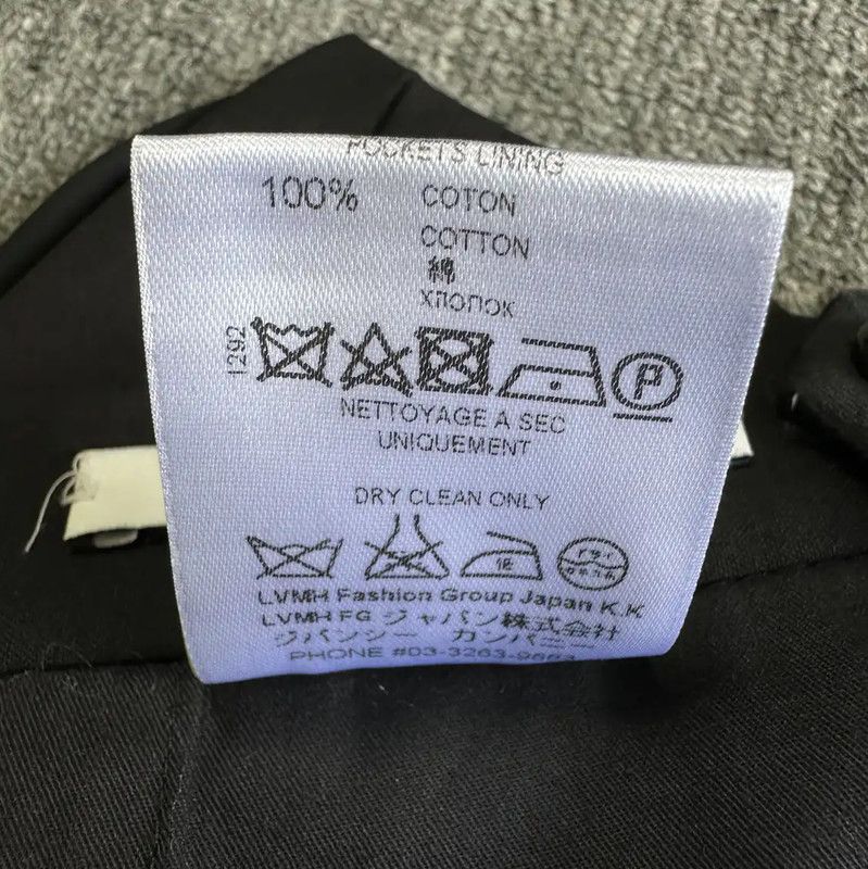 Givenchy Givenchy Black Wool Casual Pants with Logo 0089 Size US 30 / EU 46 - 6 Thumbnail