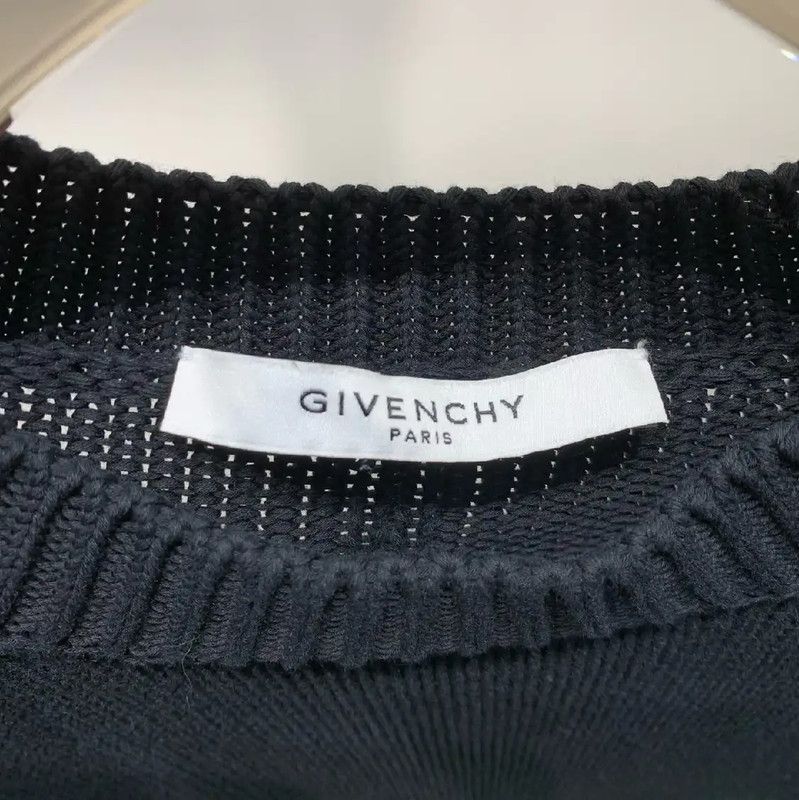Givenchy Givenchy Black Men's Wool Knit Sweater 0089 Size US S / EU 44-46 / 1 - 3 Thumbnail