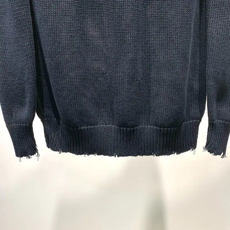 Givenchy Givenchy Black Men's Wool Knit Sweater 0089 Size US S / EU 44-46 / 1 - 6 Thumbnail