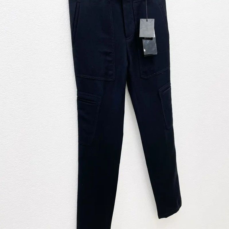 Givenchy Givenchy Spring Autumn Black Wool Trousers 0089 Size US 26 / EU 42 - 3 Thumbnail