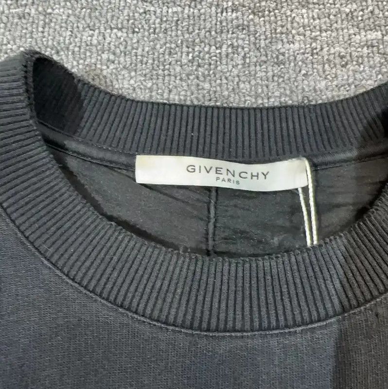 Givenchy Givenchy Black Cotton Blend Distressed Sweatshirt 0089 Size US S / EU 44-46 / 1 - 4 Thumbnail