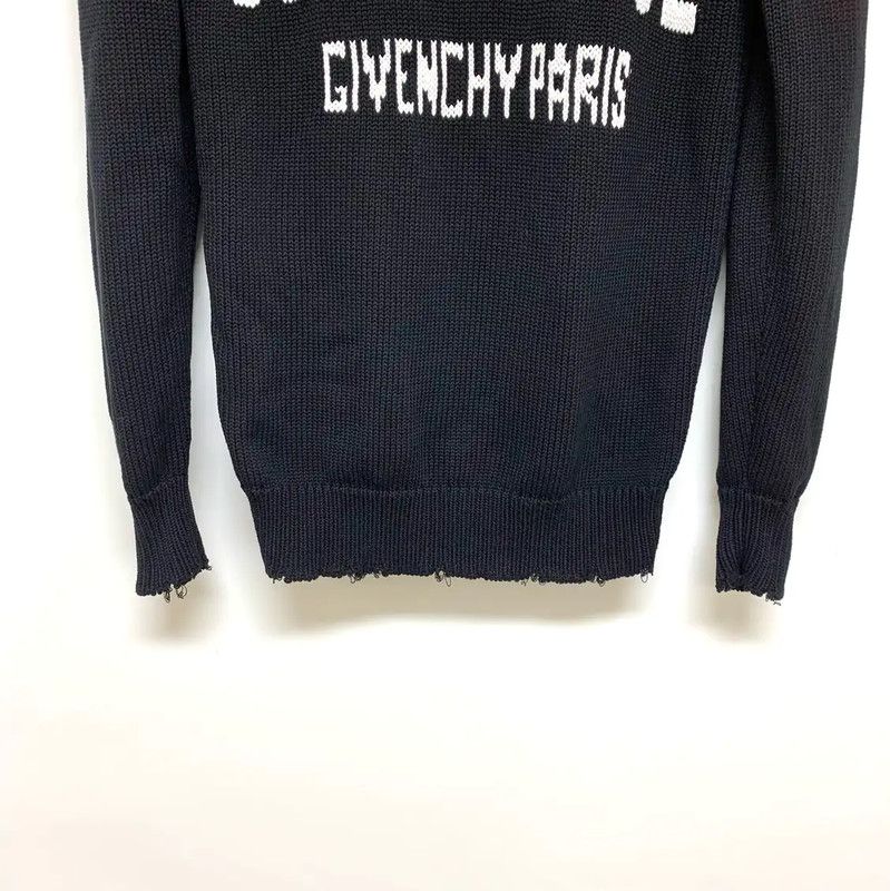 Givenchy Givenchy Black Cotton Knit Sweater for Men 0089 Size US XS / EU 42 / 0 - 4 Thumbnail