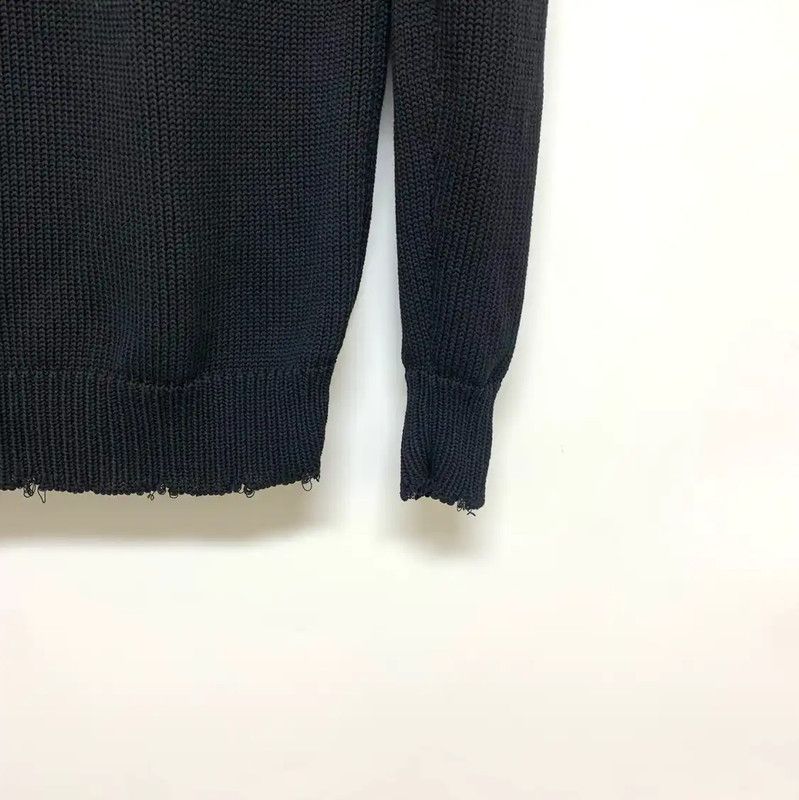 Givenchy Givenchy Black Cotton Knit Sweater for Men 0089 Size US XS / EU 42 / 0 - 6 Thumbnail