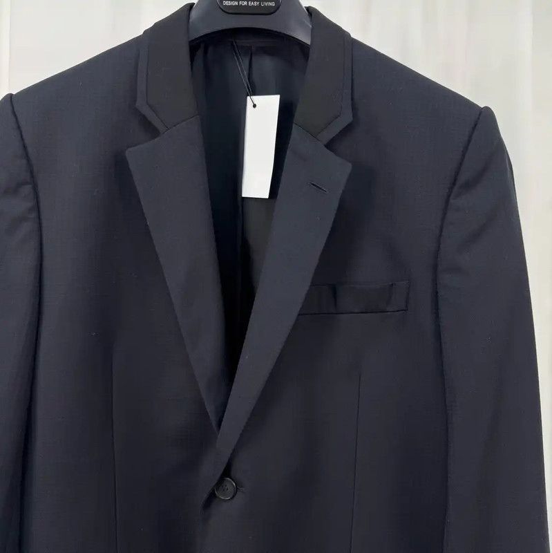 Givenchy Givenchy Black Wool Mid-Length Men's Coat 0089 Size US S / EU 44-46 / 1 - 3 Thumbnail