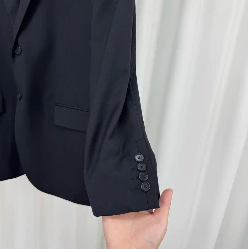 Givenchy Givenchy Black Wool Mid-Length Men's Coat 0089 Size US S / EU 44-46 / 1 - 4 Thumbnail