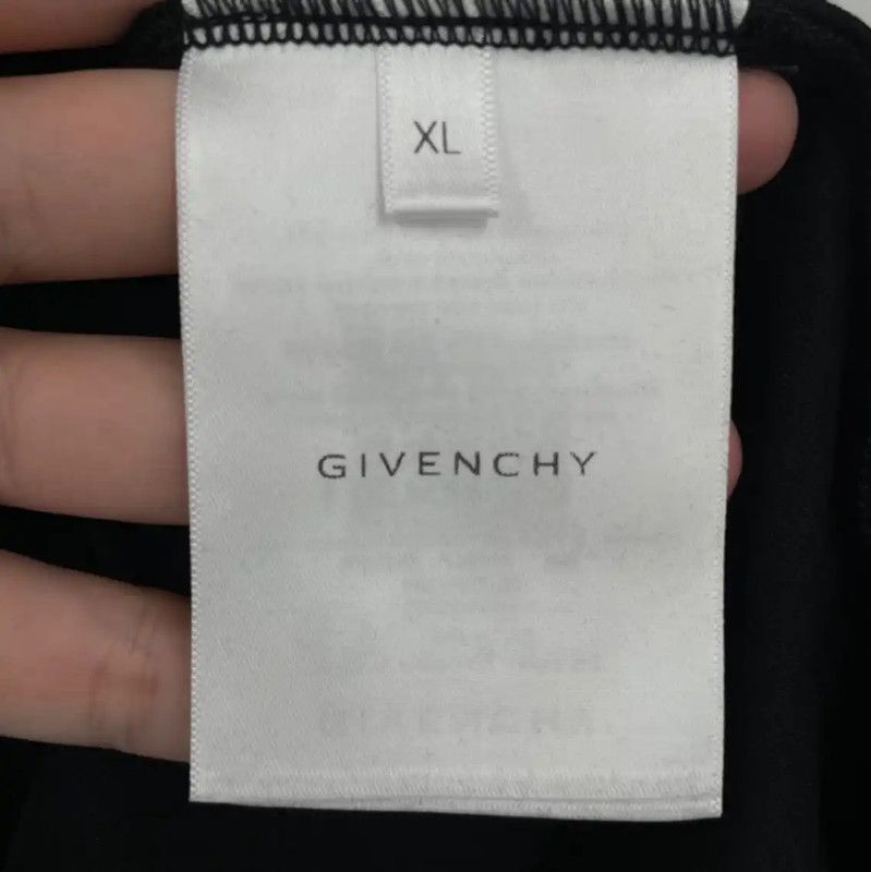 Givenchy Givenchy Black Cotton Short Sleeve T-Shirt 0089 Size US XL / EU 56 / 4 - 4 Thumbnail