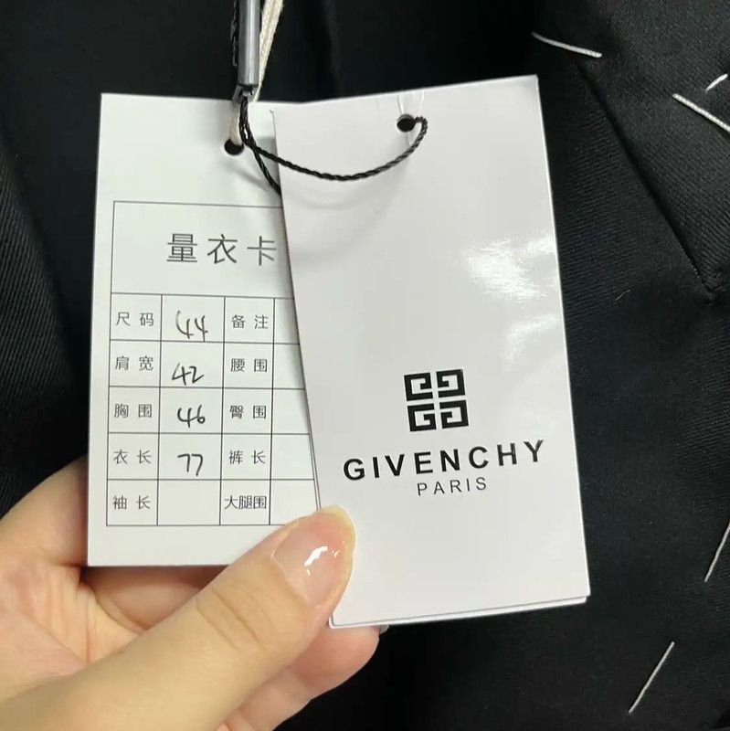 Givenchy Givenchy Black Cotton Men's Jacket L Size 0089 Size US L / EU 52-54 / 3 - 3 Thumbnail