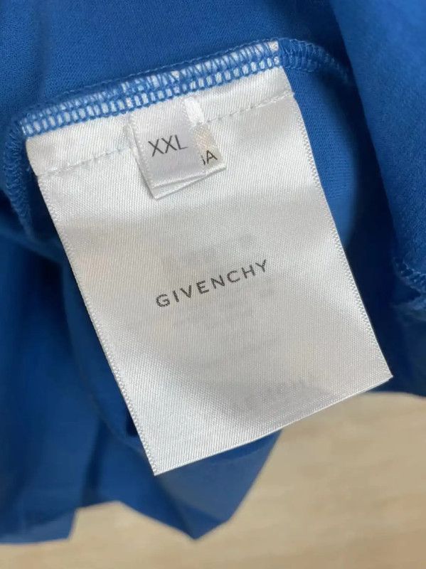 Givenchy Givenchy Blue Cotton Men's T-Shirt 0089 Size US XXL / EU 58 / 5 - 4 Thumbnail