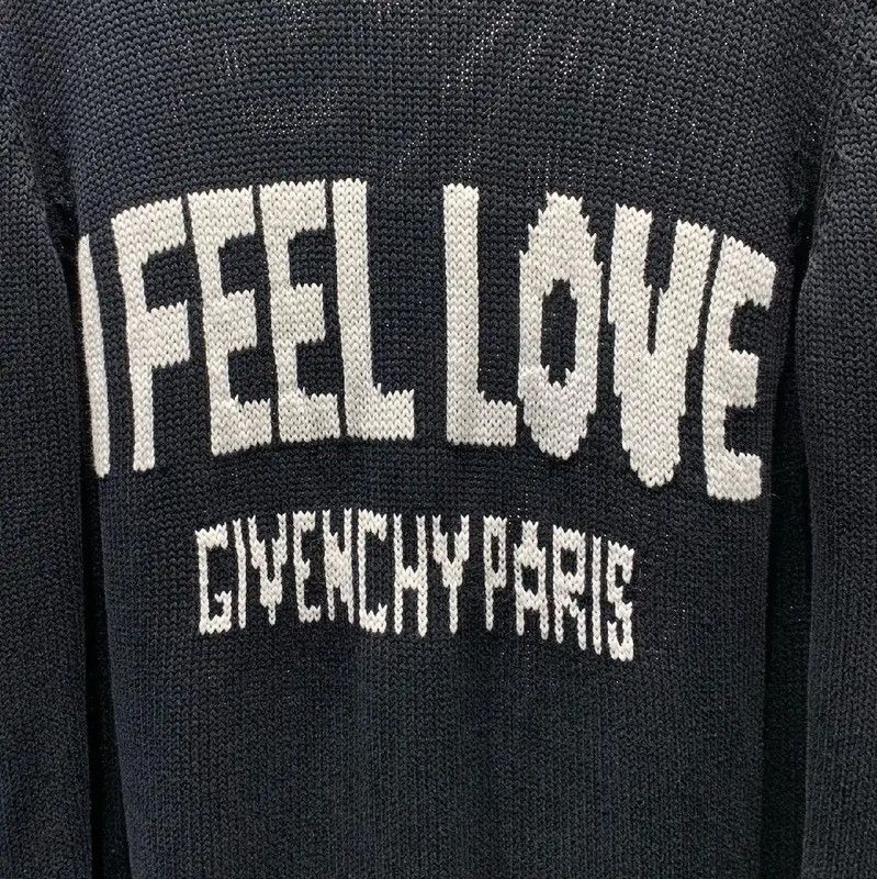 Givenchy Givenchy Black Cotton Knit Sweater for Men 0089 Size US S / EU 44-46 / 1 - 5 Thumbnail