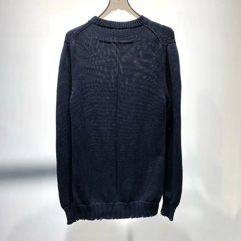 Givenchy Givenchy Black Cotton Knit Sweater for Men 0089 Size US S / EU 44-46 / 1 - 2 Thumbnail
