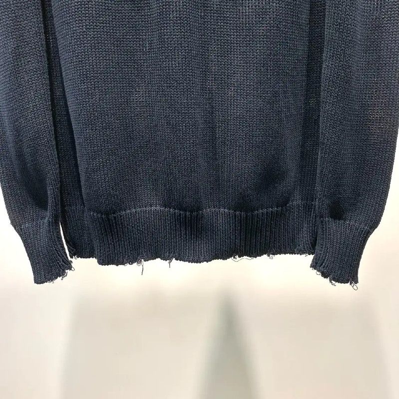 Givenchy Givenchy Black Cotton Knit Sweater for Men 0089 Size US S / EU 44-46 / 1 - 6 Thumbnail