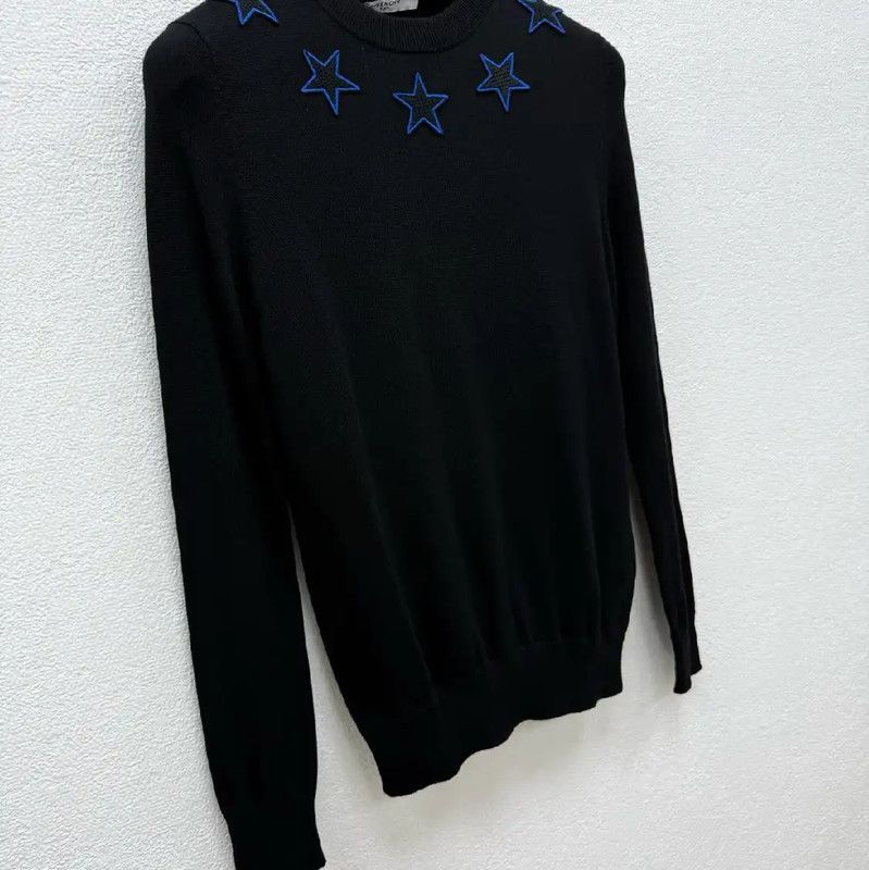 Givenchy Givenchy Men's Black Wool Knitted Sweater 0089 Size US XS / EU 42 / 0 - 2 Thumbnail