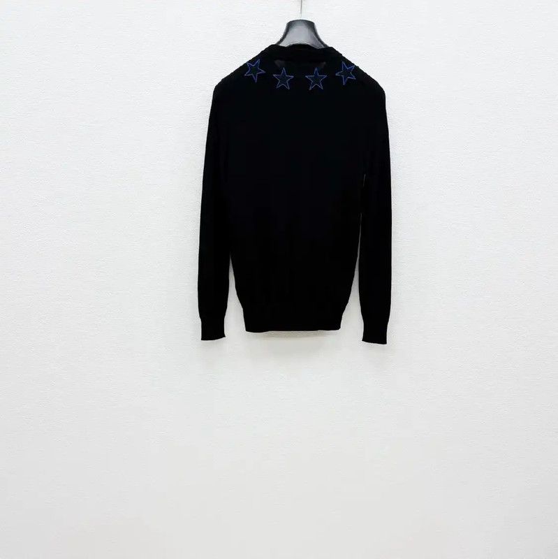Givenchy Givenchy Men's Black Wool Knitted Sweater 0089 Size US XS / EU 42 / 0 - 4 Thumbnail