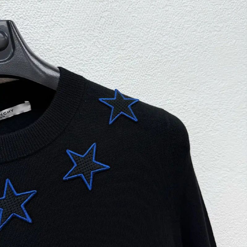 Givenchy Givenchy Men's Black Wool Knitted Sweater 0089 Size US XS / EU 42 / 0 - 3 Thumbnail
